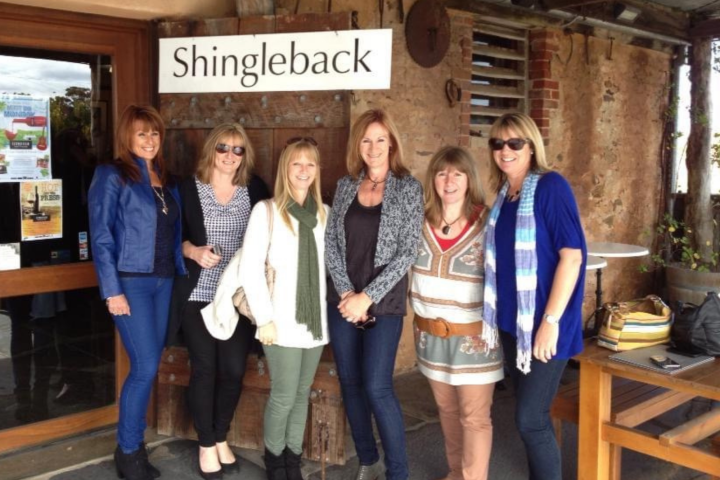 A group of people at Shingleback Winery