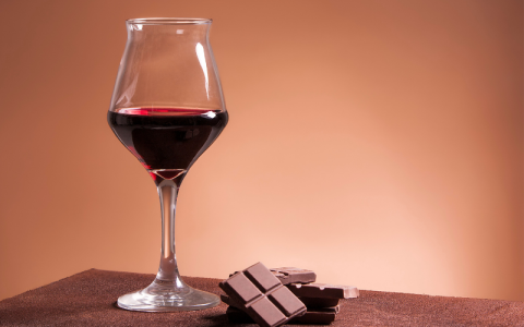 a glass of wine